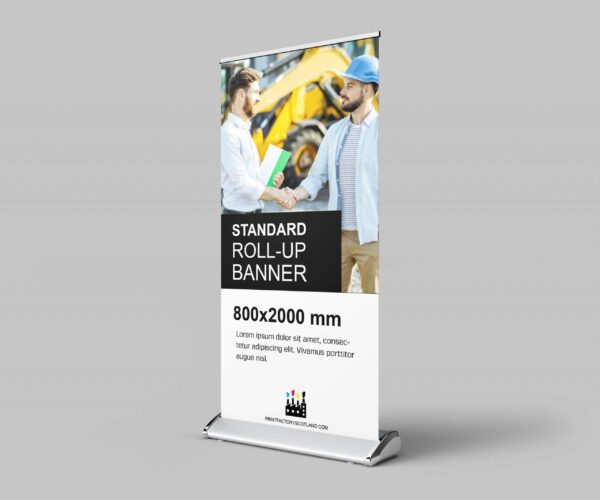 Retractable 0.85mx 2.0m Deluxe Pull Up Roll Up Banner Design & Print